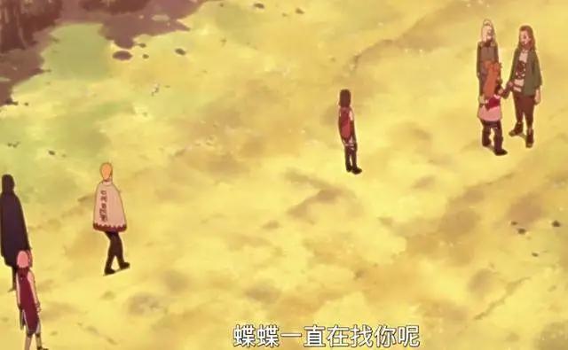 火影中蝶蝶终于找到型男老爸，发现仍是丁次，求着学习家族秘术