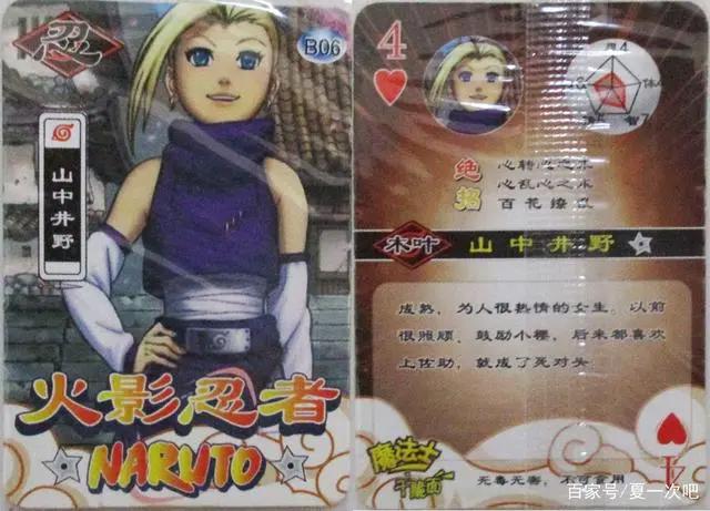 魔法士火影忍者老卡片之——井野,日向宁次,李洛克,天天,志乃