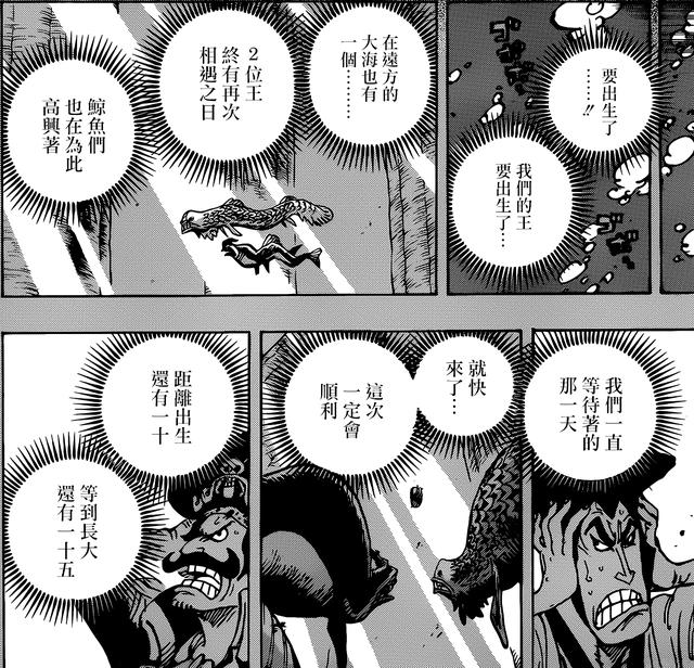 海贼王968：时间对上了，预言中的两个王毫无疑问就是路飞和白星