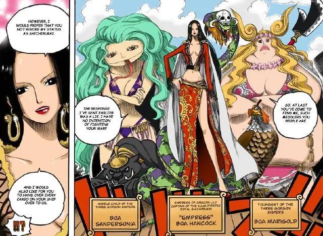 《海贼王》波雅·汉库克漫画上色图,女帝这配色怎么样?