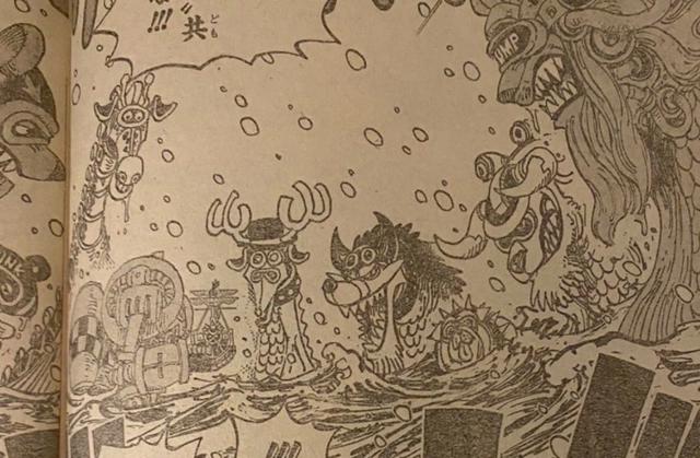 海贼王1062话：贝加庞克把弗兰奇改装成桑尼号，路标铭文在蛋头岛