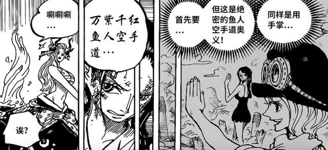 海贼王1021话，萨博的龙爪手被嫌弃，罗宾掌握鱼人空手道击败强敌