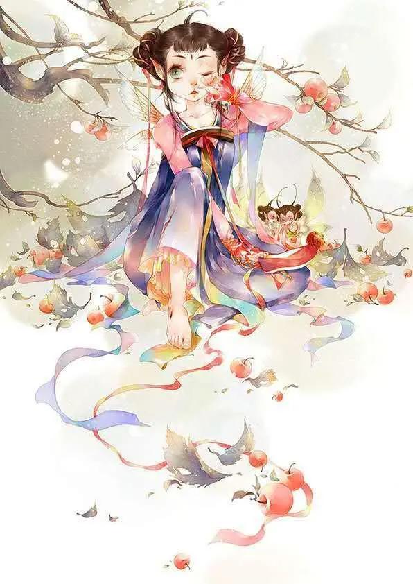 唯美二次元古风动漫壁纸，换我心，为你心，始知相忆深