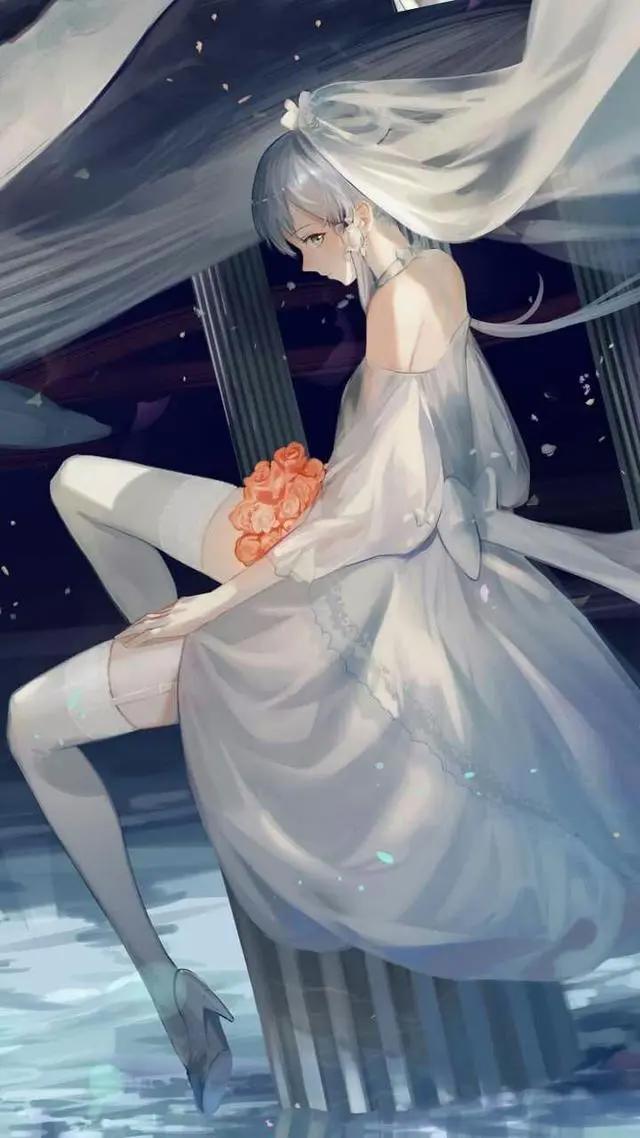 动漫婚纱壁纸，记得收藏。