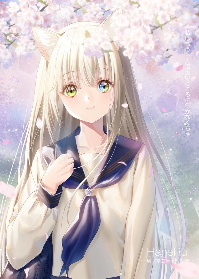 二次元美少女专属壁纸，这么可爱一定是女孩子喽