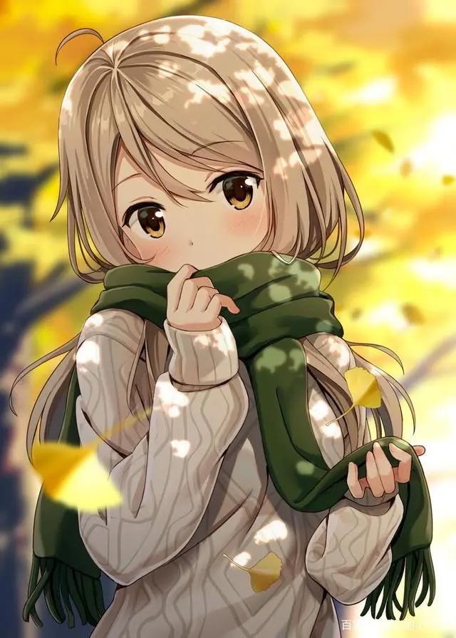 动漫少女：走过不错过，金秋系列壁纸推荐，总有一款适合你！
