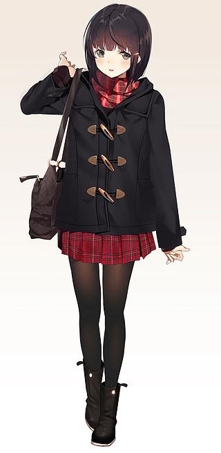 今日份全面屏壁纸系列，动漫少女系列