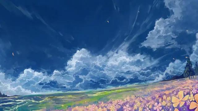 这些高清电脑壁纸绝了！都是动漫唯美风景插画（附带治愈文案）