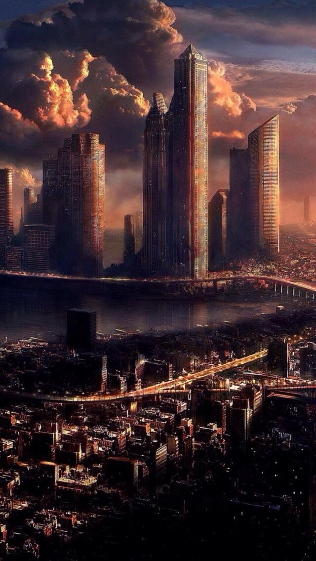 动漫场景壁纸，超多元素魔幻之都带来视觉震撼，仿佛置身于异世界