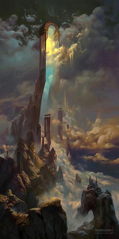 动漫场景壁纸，超多元素魔幻之都带来视觉震撼，仿佛置身于异世界