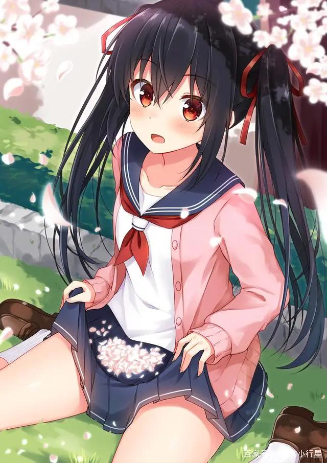 动漫少女：樱花jk学院风系列壁纸推荐，网友惊叹：二次元好美！