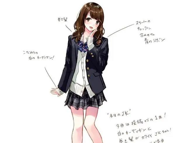 漫迷设计出了动漫中的18款校服，图中的哪一位美少女最让你心动？