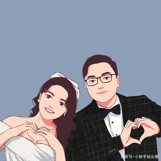 520，用漫画头像表达爱，简单美好、温馨幸福