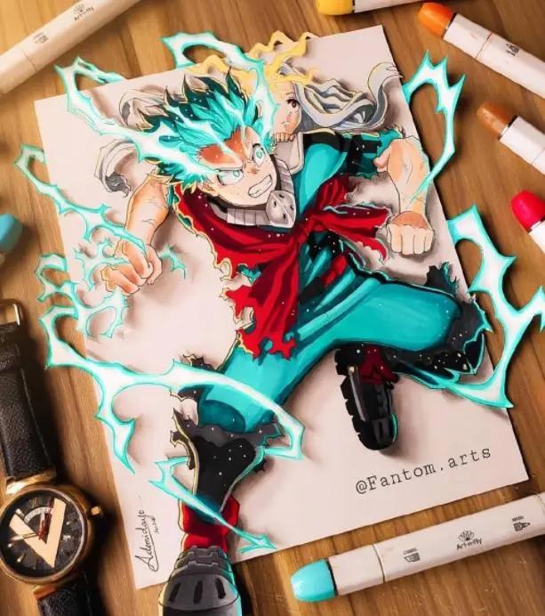 动漫人物立体画，鼬神依旧高冷，夜见诠释潇洒