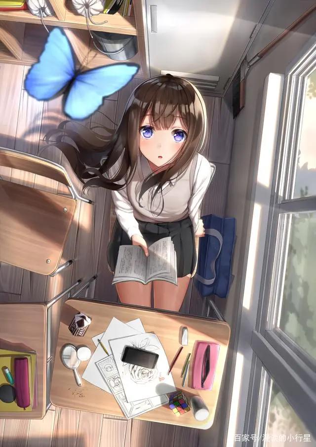 动漫少女:唯美壁纸推荐,蝴蝶女孩系列,接受宠爱吧!