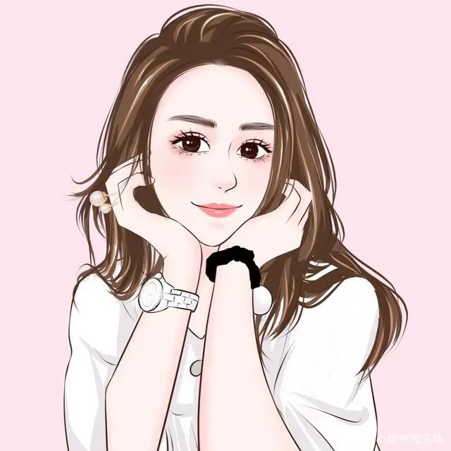 认真生活，成就幸福，唯美卡通漫画头像