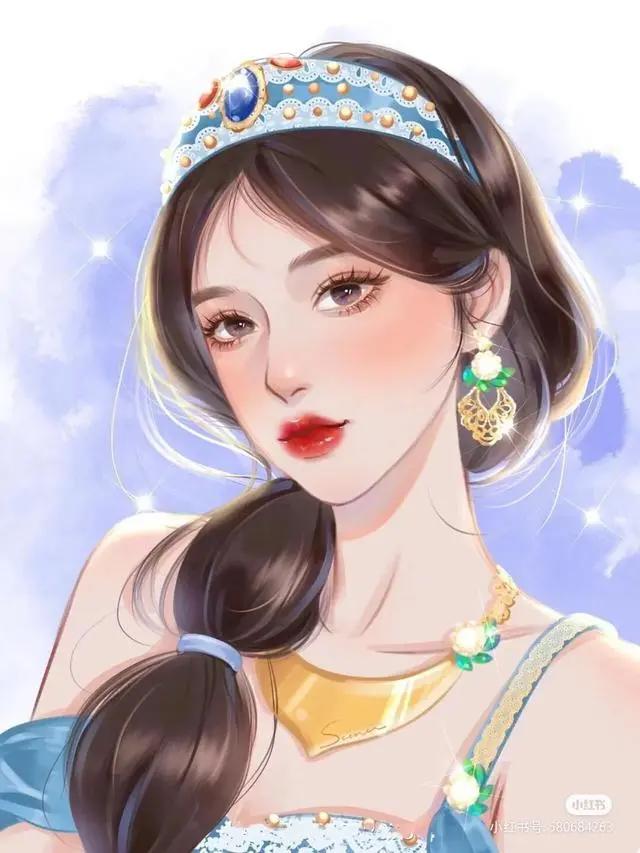 高颜值！可甜可御的手绘动漫女头像