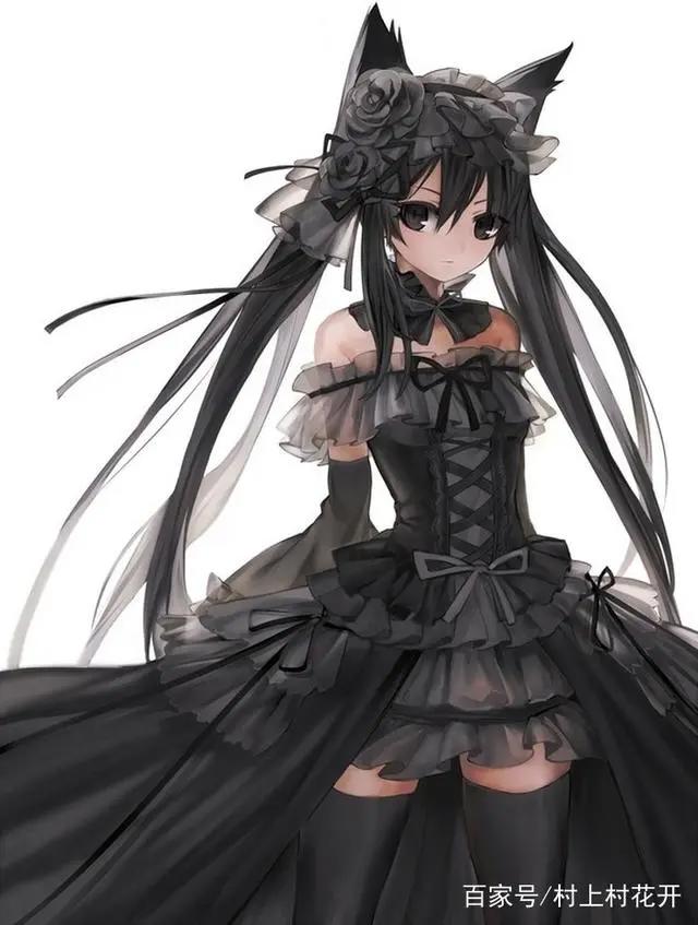 动漫二次元暗黑系美少女图片——堕落的天使啊，你无知的游走着