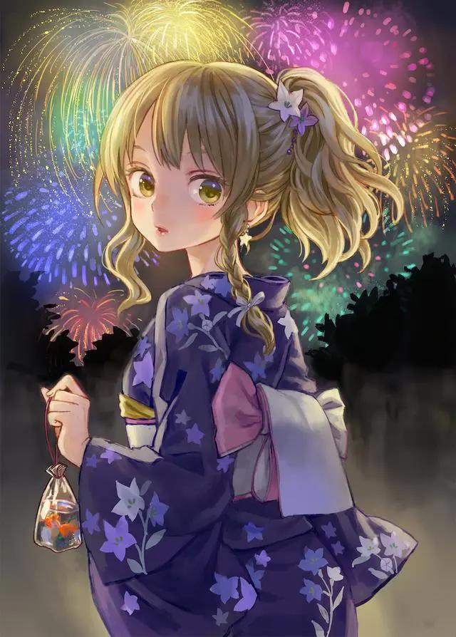 「动漫少女图片」画好一双眼睛，就注定了她的美丽