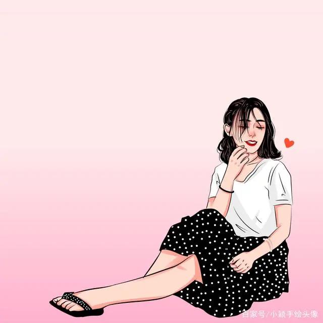 卡通手绘头像,成熟也能很可爱,卡通同样很稳重