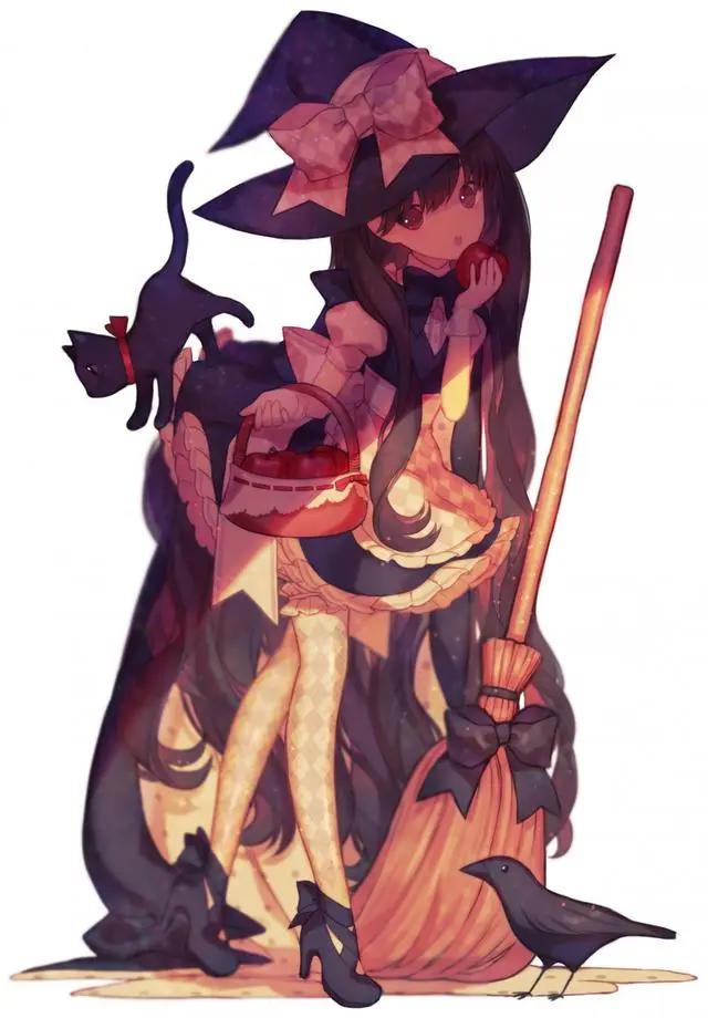 动漫人物魔女大集合！二次元动漫美图壁纸，精选p站大神们的插画