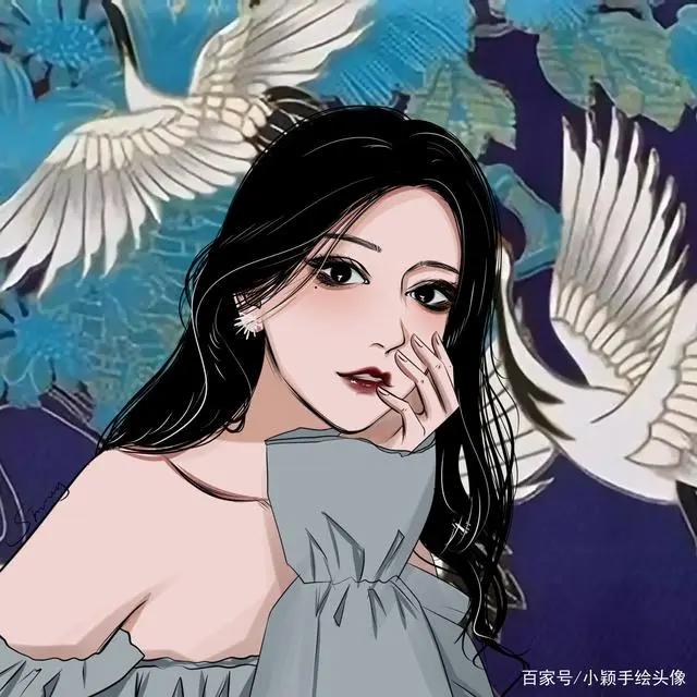 精致漫画图片，平常心面对生活，用头像记录成长