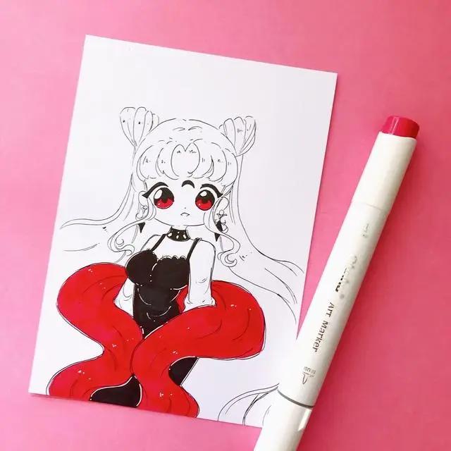 超可爱的q版动漫人物插画集，萌萌哒的小姐姐，每一张都超好看