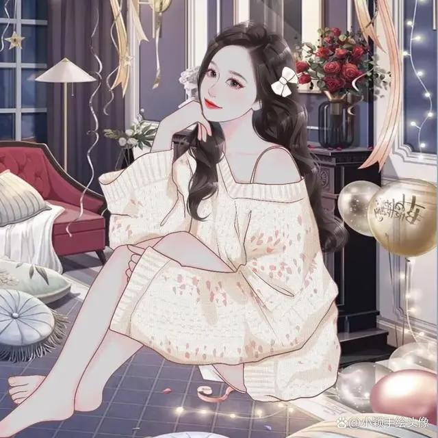 精致漫画头像，用精致手绘图片，记录努力生活的样子