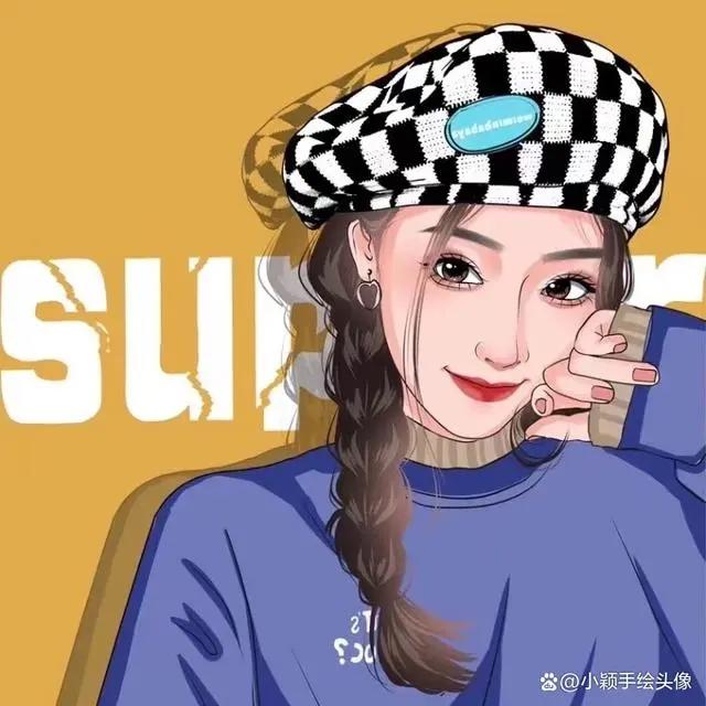 精致漫画头像，用精致手绘图片，记录努力生活的样子