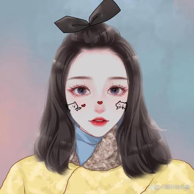 精致漫画头像,用精致手绘图片,记录努力生活的样子