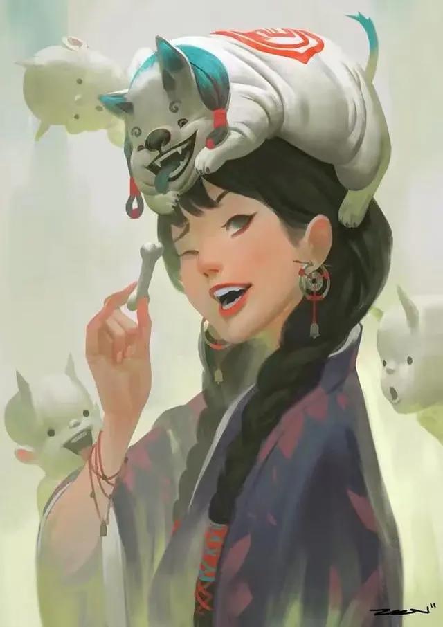 手绘动漫插画素材大全合集分享,清新甜美插画壁纸