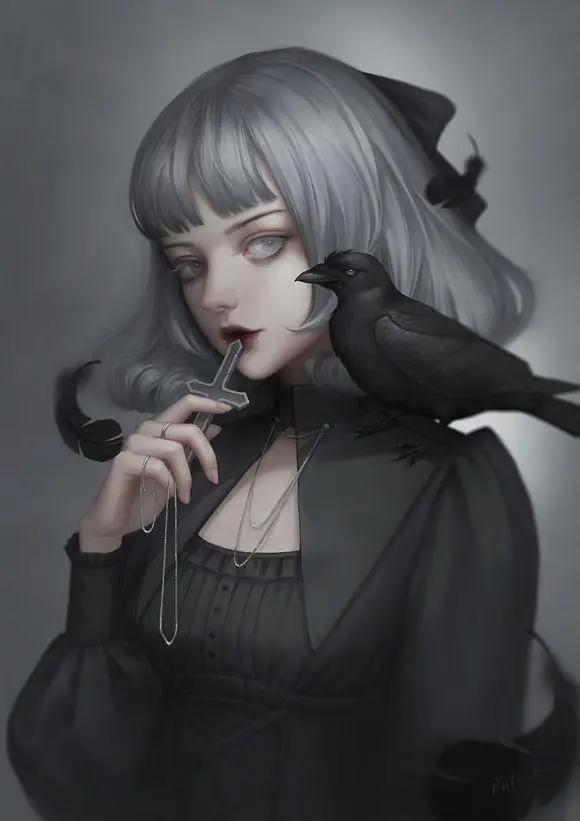 手绘动漫插画素材大全合集分享,清新甜美插画壁纸