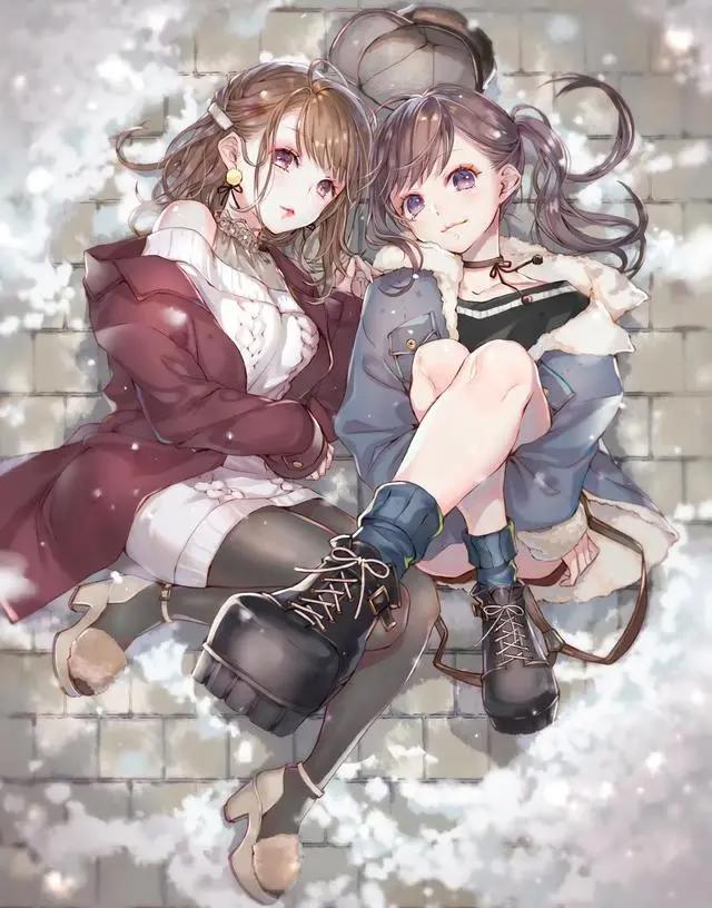 手绘动漫插画素材大全合集分享,清新甜美插画壁纸