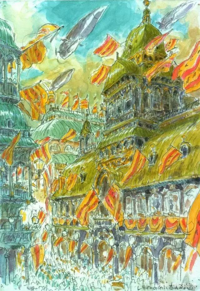 108张宫崎骏动画原画美图，有你最喜欢的波妞哦！