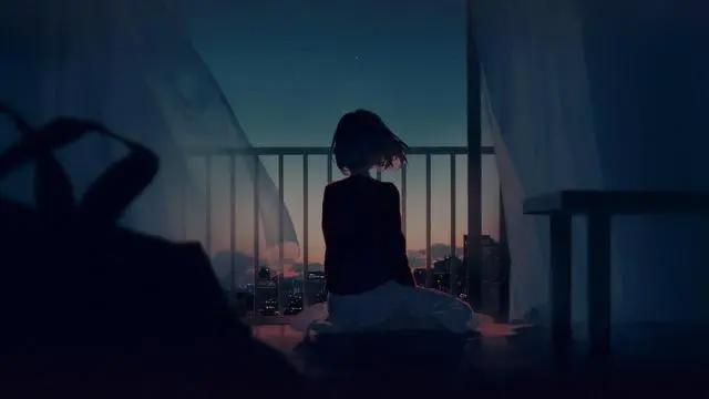 二次元动漫图片春残回首倍依依