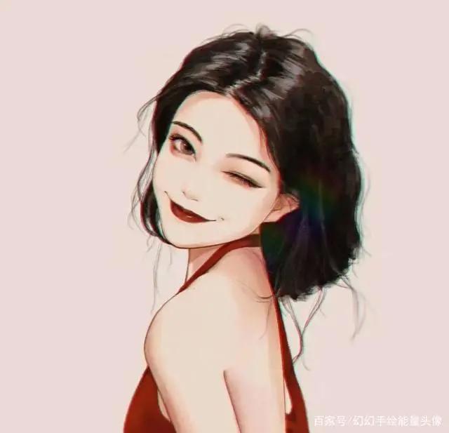 一组甜心漫画风格女生头像来啦！