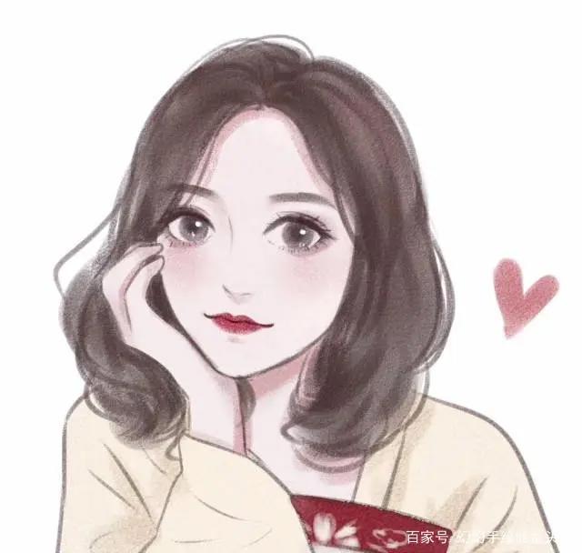 一组甜心漫画风格女生头像来啦！