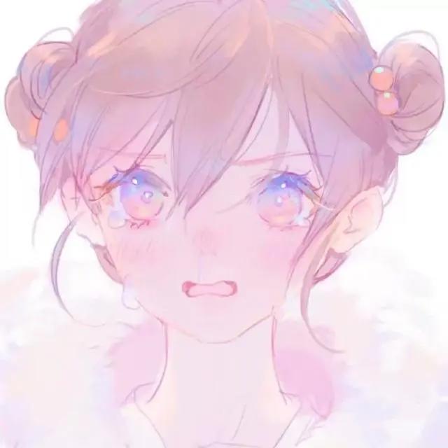 动漫头像:悲伤女头