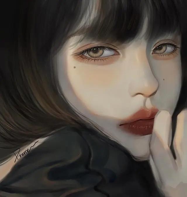 高级感满满的动漫女头