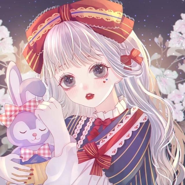红色系动漫女生头像｜浪漫至死不渝