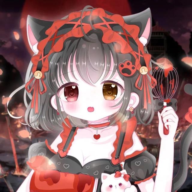 红色系动漫女生头像｜浪漫至死不渝