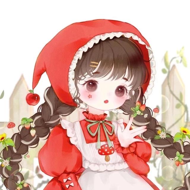 红色系动漫女生头像｜浪漫至死不渝