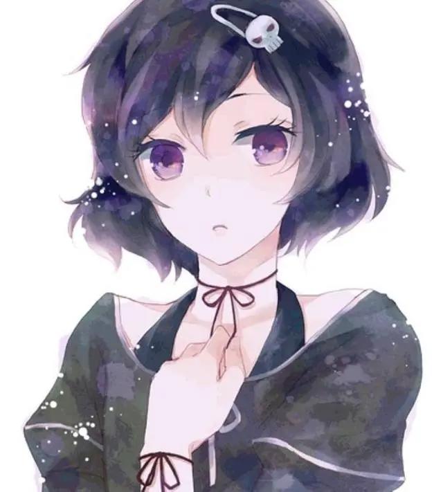 动漫美图：暗黑系头像，气质高贵，打扮华丽的二次元美少女！