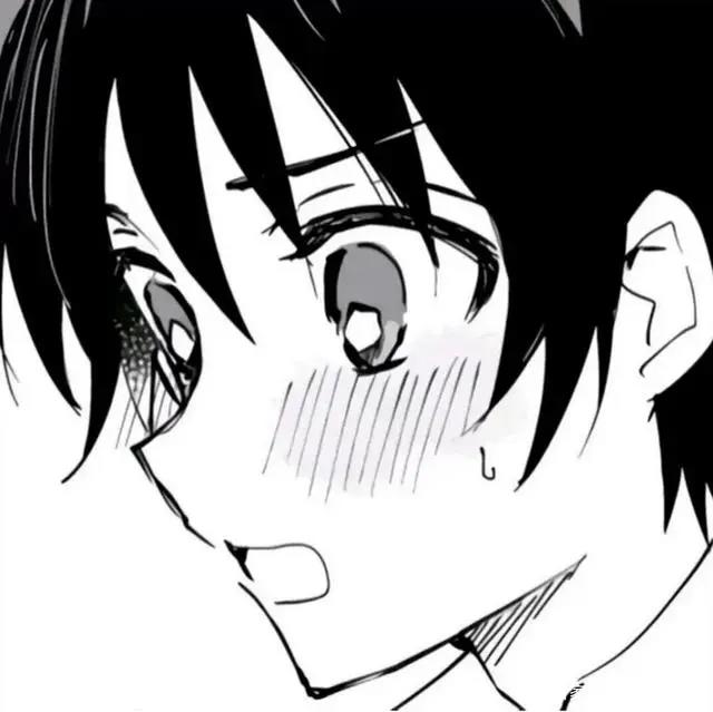 黑白动漫男女生可爱头像