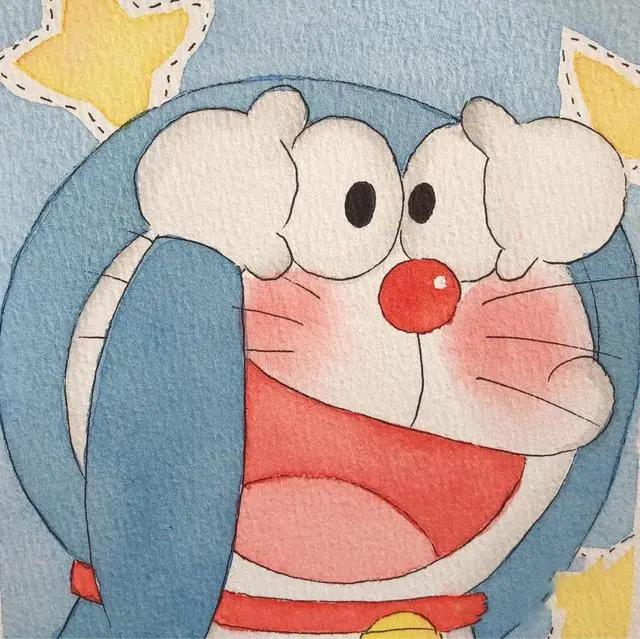 彩绘卡通动漫头像，满满童年纯真的样子