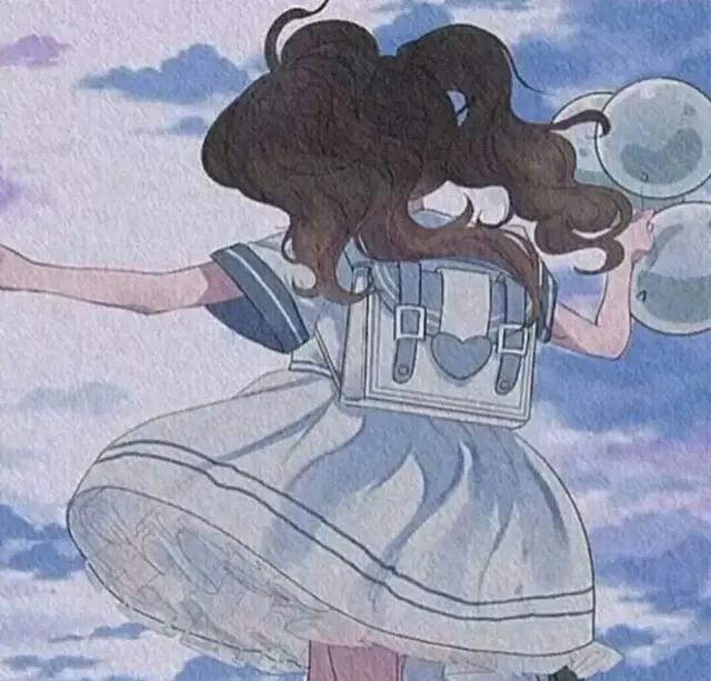 动漫头像：1107可爱治愈系动漫卡通女生头像
