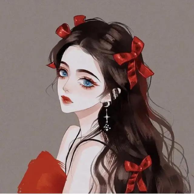 动漫风格可爱女生头像