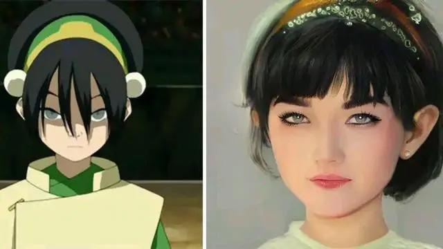 AI还原经典动画角色，祢豆子成超级大美女，看起来都太真实