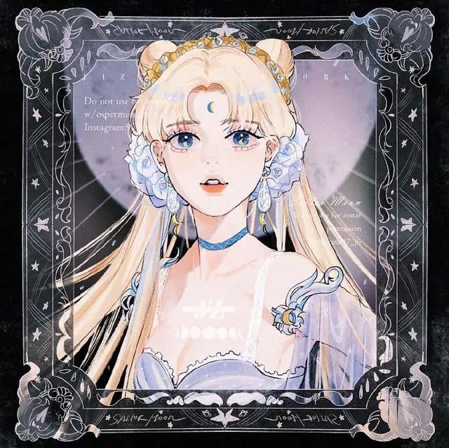 手绘暗黑风《美少女战士》,不要再做乖乖女,酷炫御姐也很可以!