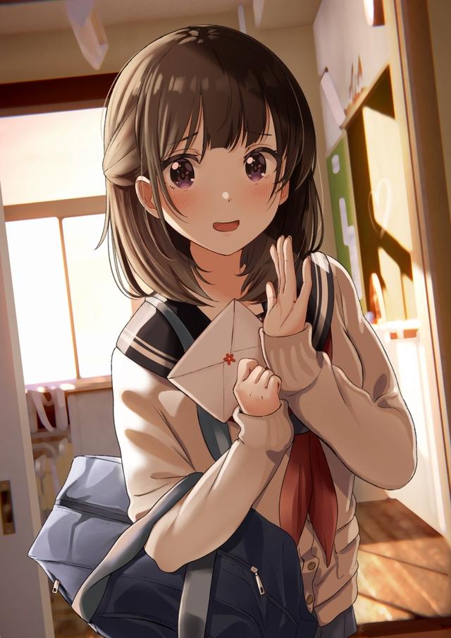 二次元#校服#动漫美女壁纸图